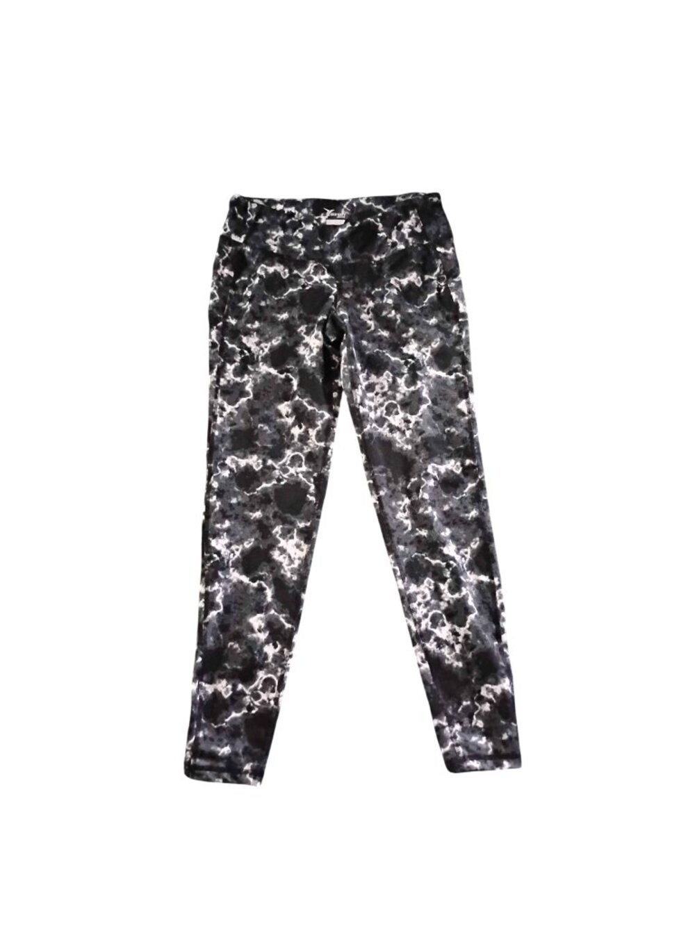 Old Navy Black and White Tye-Dye Leggings